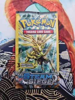 Pokemon XY Steam Siege 3 Card Mini Booster Packs Complete Art Set Lot of 4 - Image 3