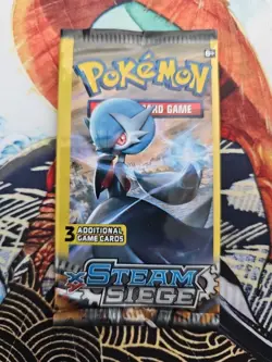 Pokemon XY Steam Siege 3 Card Mini Booster Packs Complete Art Set Lot of 4 - Image 5