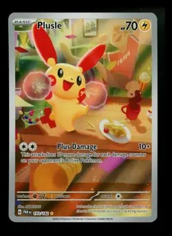 Plusle 193/182 Paradox Rift 2023 IR Holo Rare Pokemon Card TCG - Image 1