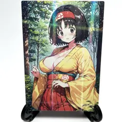 PokeGirl Erika Sexy Hot Anime Waifu Girl Doujin Lewd Goddess Story Holo Art Card - Image 2