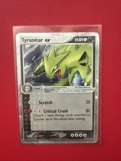 Pokemon Cards Tyranitar Ex Holo Rare 2004 POP Series 1 - Image 1