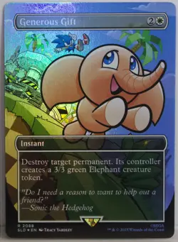 Generous Gift [New, Near Mint] *Rainbow Foil* {Sonic the Hedgehog SLD} - Image 1