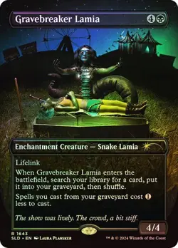 MTG Gravebreaker Lamia (Rainbow Foil) Secret Lair Drop Foil - Image 1