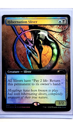 2022 MTG Magic the Gathering Secret Lair Drop Foil Hibernation Sliver Extend Art - Image 1