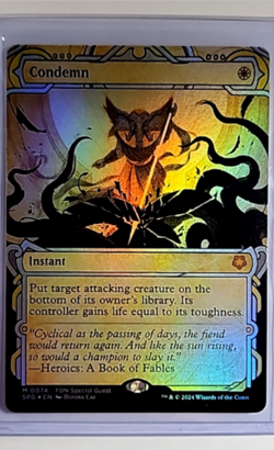 2024 MTG Magic The Gathering SPG Special Guests Showcase Foil #74 Condemn - Image 1
