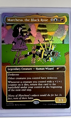 MTG Magic The Gathering SLD Secret Lair Borderless Foil Marchesa the Black Rose - Image 1