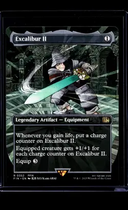 2025 MTG Magic The Gathering FIN Final Fantasy Borderless #352 Excalibur II - Image 1