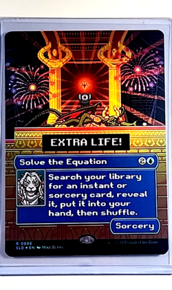 2024 MTG Magic the Gathering SLD Secret Lair Extra Life Foil Solve the Equation - Image 1