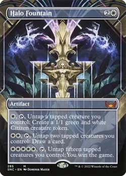 Halo Fountain - Foil Extended Art Streets of New Capenna NM MTG - Image 1