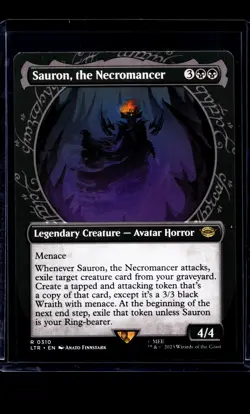 Magic The Gathering LOTR Lord of the Rings Showcase #310 Sauron the Necromancer - Image 1