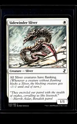 2020 MTG Magic The Gathering TSR Time Spiral Remastered #43 Sidewinder Sliver - Image 1