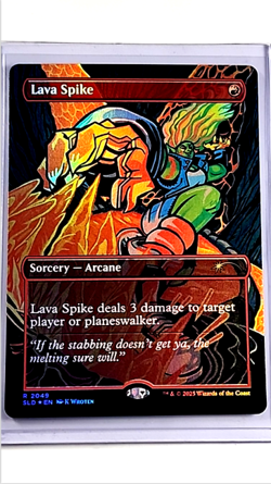 2025 MTG Magic The Gathering SLD Secret Lair Drop Foil #2049 Lava Spike - Image 1