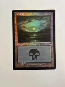 Swamp (444) (Retro Frame) Commander Masters Foil Magic the Gathering MTG - Image 1