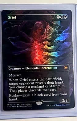 2024 MTG Magic The Gathering SPG Special Guests Borderless Foil #46 Grief Mythic - Image 1