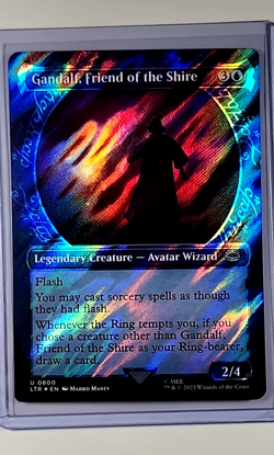 MTG Magic the Gathering Lord of the Rings Surge Foil Gandalf Friend of the Shire - Image 1