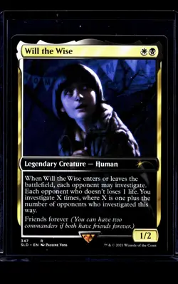 2021 MTG Magic The Gathering SLD Secret Lair Stranger Things #347 Will the Wise - Image 1