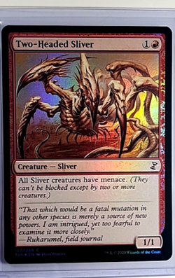 2020 Magic The Gathering TSR Time Spiral Remastered Foil #197 Two Headed Sliver - Image 1