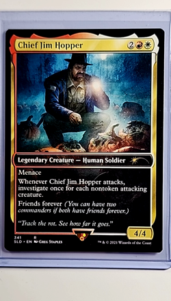 2021 MTG Magic the Gathering Secret Lair Stranger Things #341 Chief Jim Hopper - Image 1