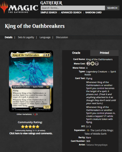 MTG Magic the Gathering Lord of the Rings Surge Foil King of the Oathbreakers - Image 3