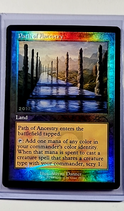 MTG Magic the Gathering Secret Lair 30th Countdown Foil #2017 Path of Ancestry - Image 1