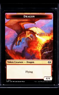 MTG Magic The Gathering Tarkir Dragonstorm Double Sided Token Reliquary Dragon - Image 2