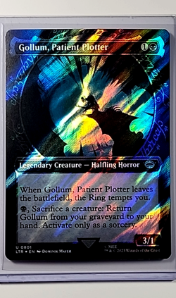 MTG Magic the Gathering Lord of the Rings LOTR Surge Foil Gollum Patient Plotter - Image 1
