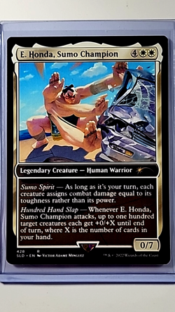 2022 MTG Magic the Gathering SF2 Street Fighter 2 #428 E Honda Sumo Champion - Image 1