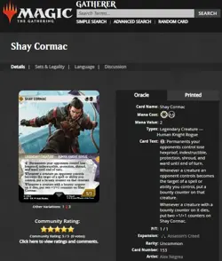 2024 MTG Magic the Gathering Assassin's Creed Showcase Foil #153 Shay Cormac - Image 3