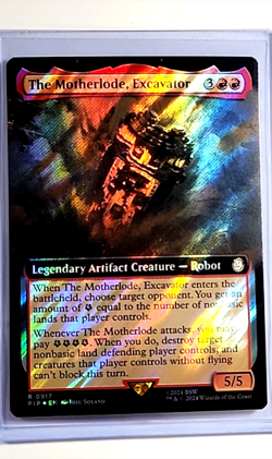 MTG Magic the Gathering Fallout Extended Surge Foil The Motherlode Excavator - Image 1
