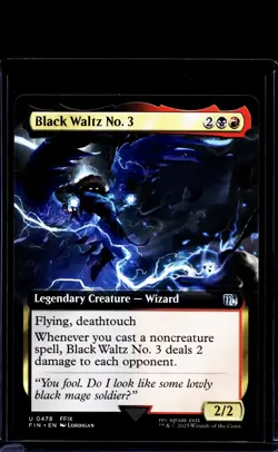2025 MTG Magic The Gathering FIN Final Fantasy Extended Art 478 Black Waltz No 3 - Image 1