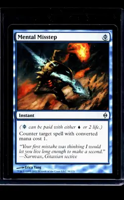 2011 MTG Magic The Gathering NPH New Phyrexia #38 Mental Misstep - Image 1