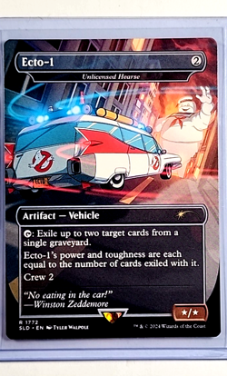MTG Magic the Gathering Secret Lair Drop Ghostbusters Ecto 1 / Unlicensed Hearse - Image 1