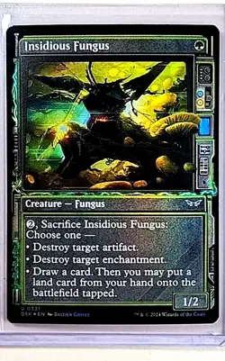 2024 MTG Magic the Gathering Duskmourn House of Horrors Foil Insidious Fungus - Image 1