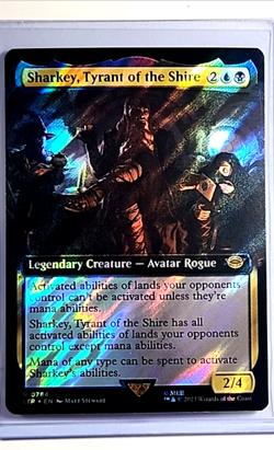 MTG Magic the Gathering LOTR Extended Surge Foil Sharkey Tyrant of the Shire - Image 1