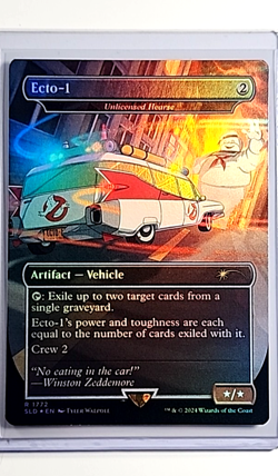 MTG Magic the Gathering Secret Lair Foil Ghostbusters Ecto 1 / Unlicensed Hearse - Image 1