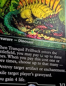 MTG Magic the Gathering March of Machine Aftermath Foil Etch Tranquil Frillback - Image 3