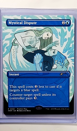 2023 MTG Magic the Gathering Premiere Play Pro Tour PRM Promo 1 Mystical Dispute - Image 1