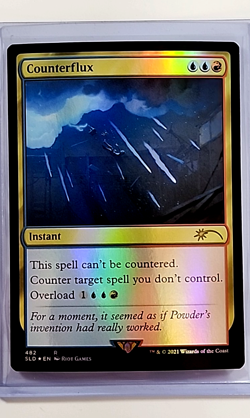 2021 MTG Magic the Gathering SLD Secret Lair Drop Foil #482 Counterflux Rare - Image 1