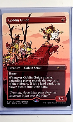 2024 MTG Magic the Gathering Secret Lair Prize RCQ Promo #23 Goblin Guide - Image 1
