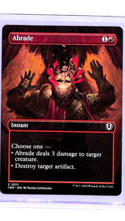 2025 MTG Magic the Gathering INR Innistrad Remastered Borderless #311 Abrade - Image 1