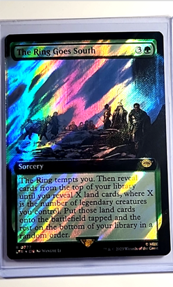 2023 MTG Magic the Gathering LOTR Extended Art Surge Foil The Ring Goes South - Image 1