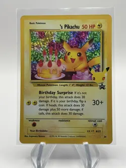 Pokemon Birthday Pikachu Celebrations Classic Collection #24 - Image 1