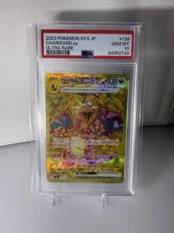 Pokemon TCG: Ruler Of The Black Flame Charizard ex 139/108 Gold PSA 10 - Image 1