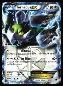 2013 Pokemon Black & White Plasma Freeze Holo Tornadus EX #98 ES6 - Image 1