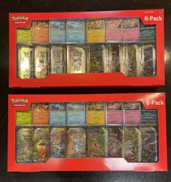 Pokemon TCG Scarlet & Violet Prismatic Evolutions Mini Tins 8-Pack, Sealed - Image 1
