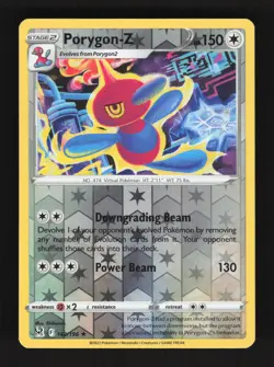 2022 Pokemon Porygon-Z 142/196 Reverse Holo Rare Lost Origin - Image 1