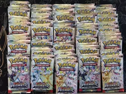 50 Pack LOT of Pokemon TCG S&V Prismatic Evolutions Sealed Booster Packs! NEW - Image 1