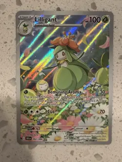 ENGLISH 2025 Near Mint Pokemon Lilligant Illustration Rare 092/086 Black & White - Image 1