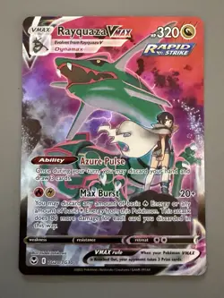 Pokemon Rayquaza VMAX TG20/TG30 Sword & Shield Silver Tempest Trainer Gallery NM - Image 1