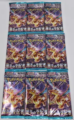 9x Pokemon TCG Ruler Of The Black Flame SV3 Japanese Booster Pack US Seller 🇺🇸 - Image 1
